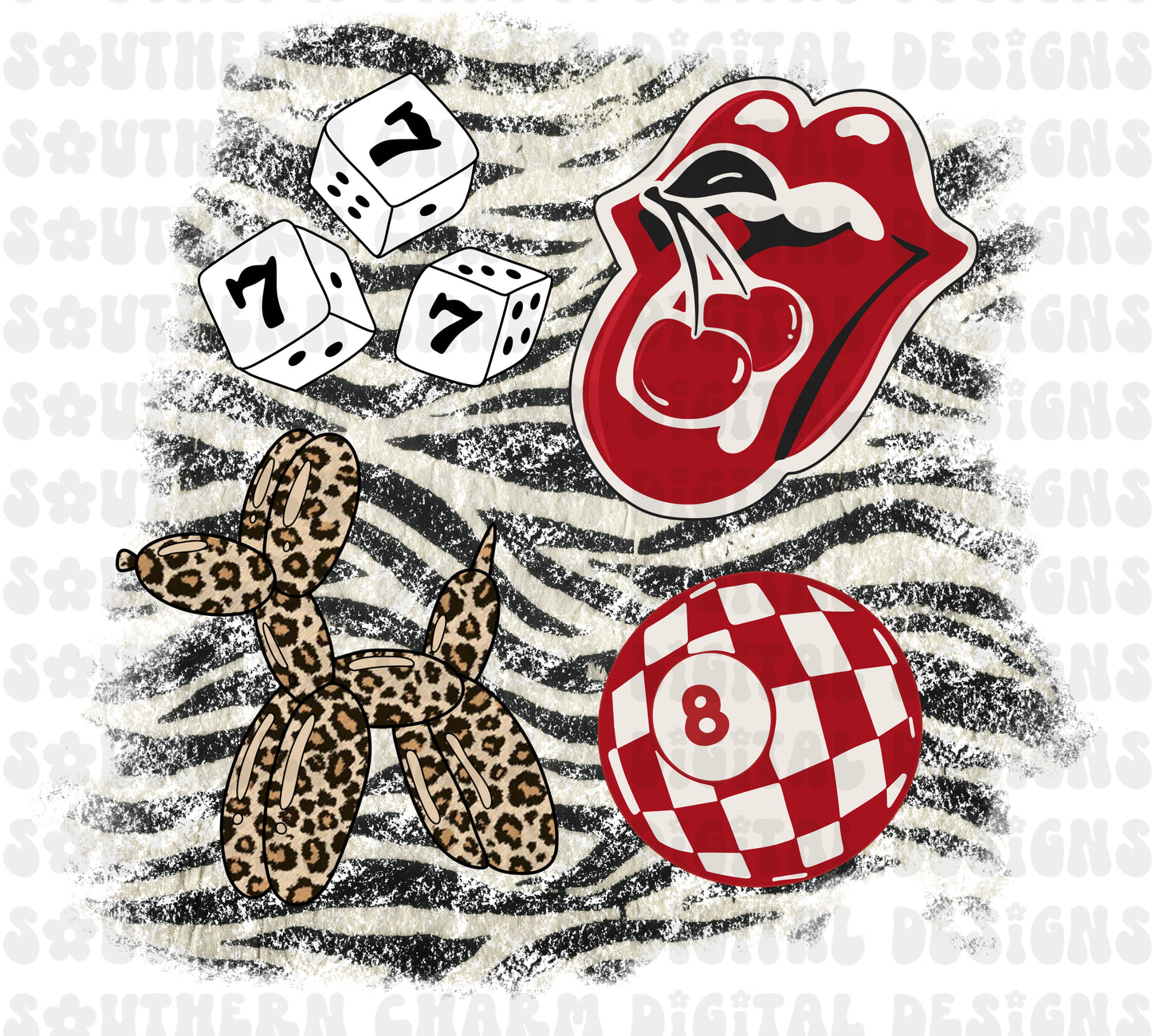 TONGUE COLLAGE PNG