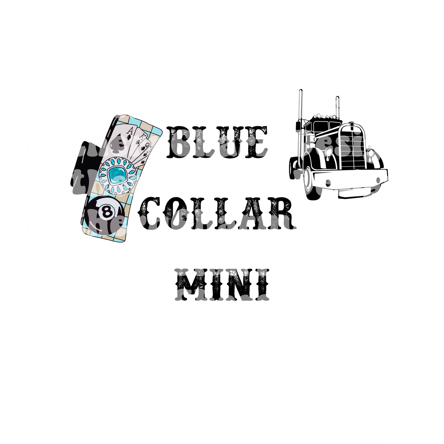 Blue collar mini png TRUCK DRIVER