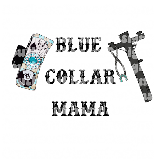 Blue collar mama png LINEMAN