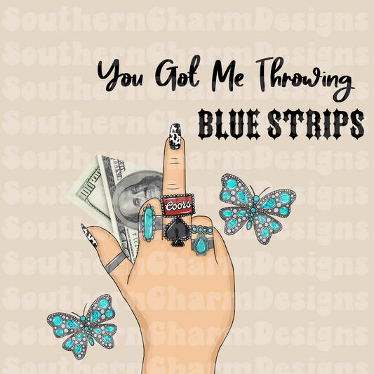 BLUE STRIPS PNG