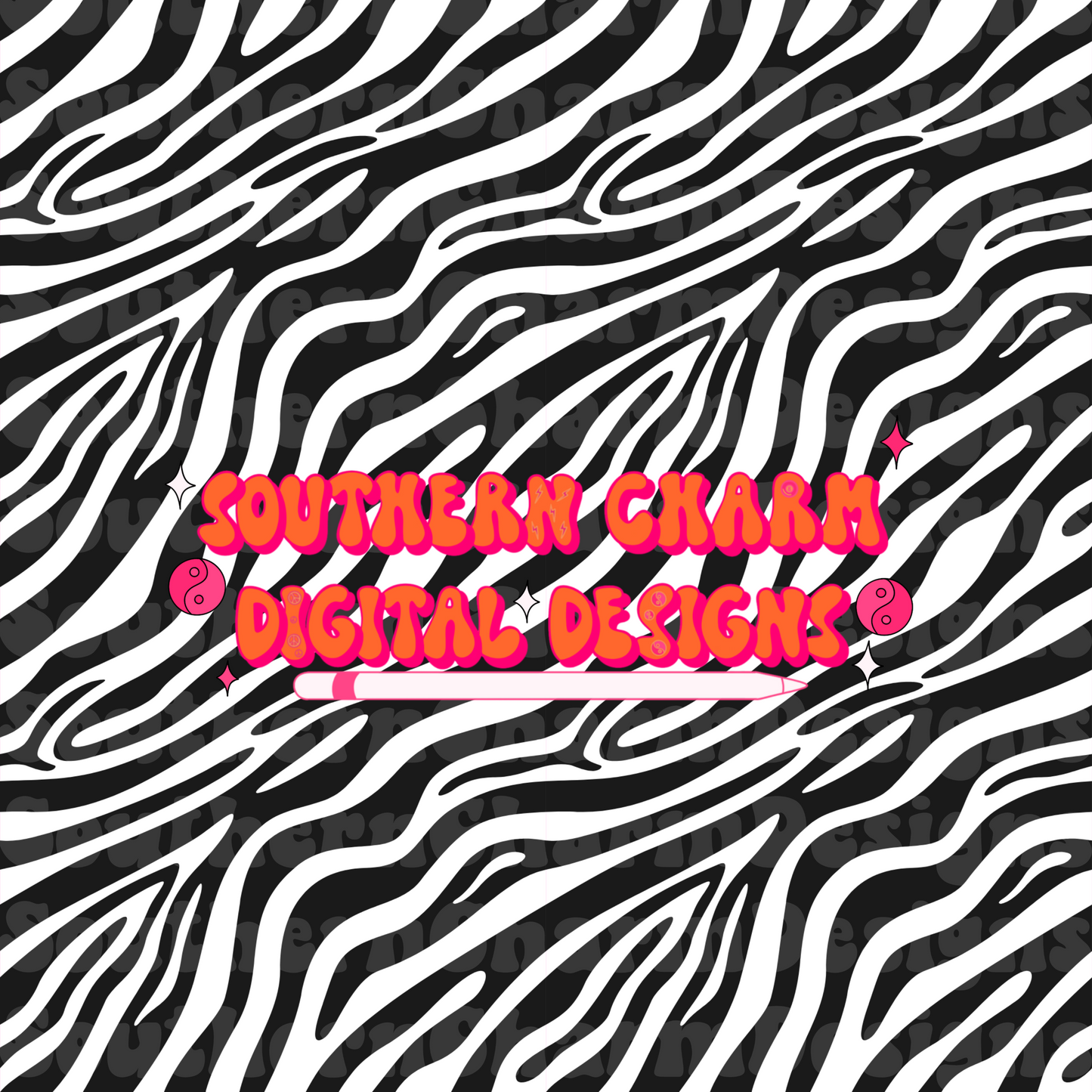 Black & White zebra seamless