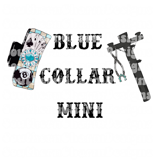 Blue collar mini png LINEMAN